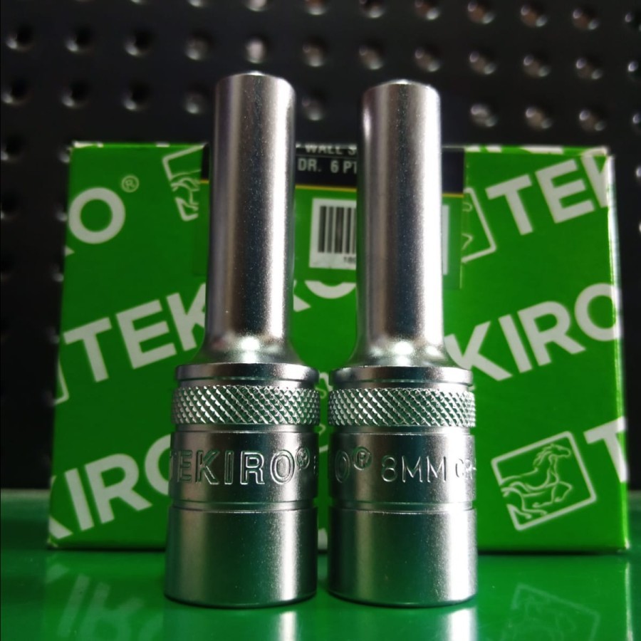 TEKIRO 8mm Kunci Mata Sock Panjang Socket Sok Deep Wall 1/2" x 6PT 8 Mm Mata Impact