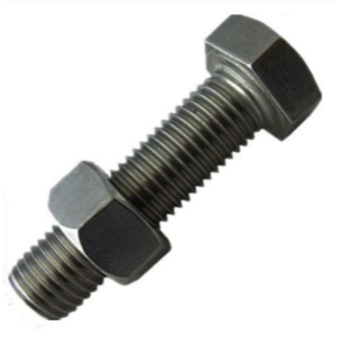 3 PCS BAUT MUR UNC 5/8 HITAM (16MM) DRAT KASAR full drat/ BAUT INCHI 5/8 BAJA DRAT KASAR