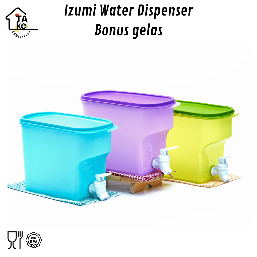 Take.Homeliving Izumi water Dispenser Bonus Gelas