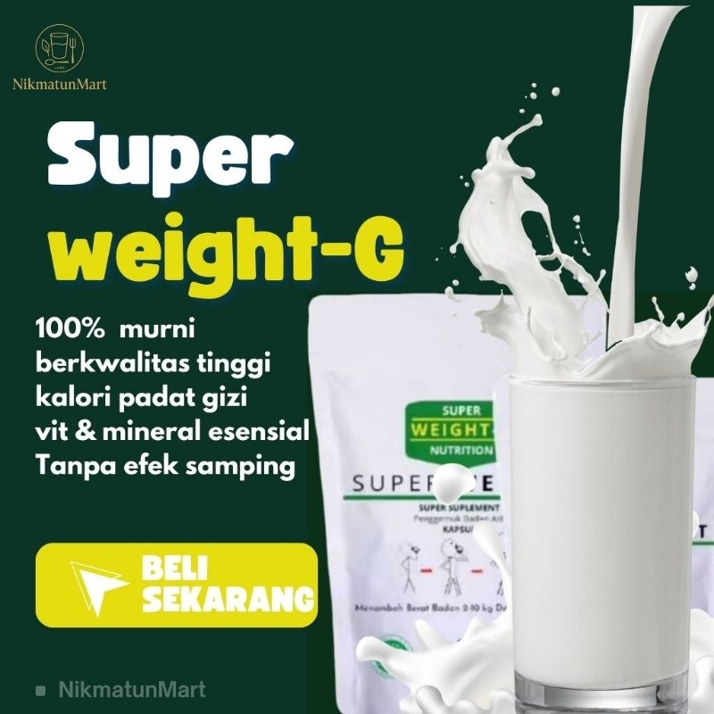 

[PROMO] Susu Penggemuk Badan Super Weight-G SUOER WEIGHT-G untuk Dewasa