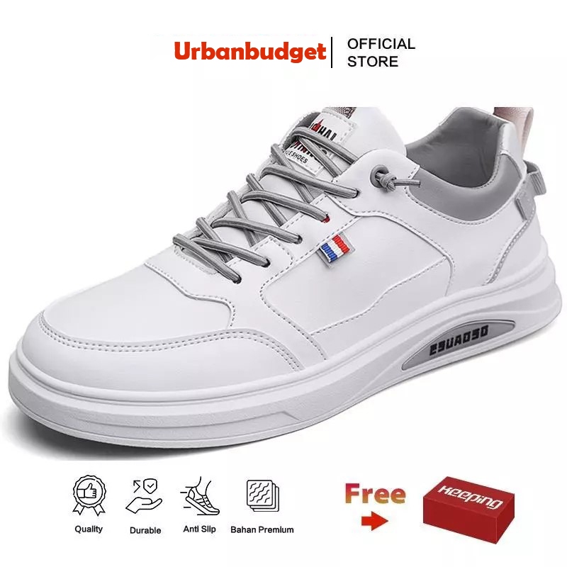 Urban Budget Sepatu Pria Olahraga Cokelat Sepatu  Kasual Pria Sepatu Lari Sepatu Pria Trendi KSC114