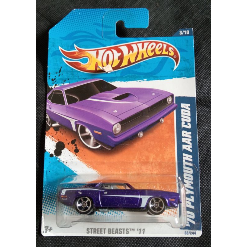 HOT WHEELS '70 PLYMOUTH AAR CUDA UNGU