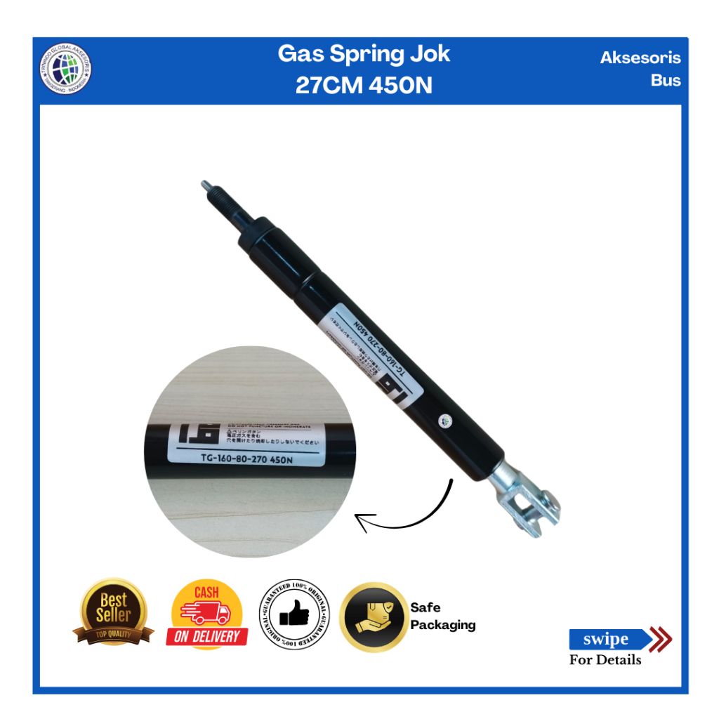 [GOOD QUALITY] Hidrolik Jok ADILLA 27CM 450N/Shock Breker Jok Bus 450N 27CM
