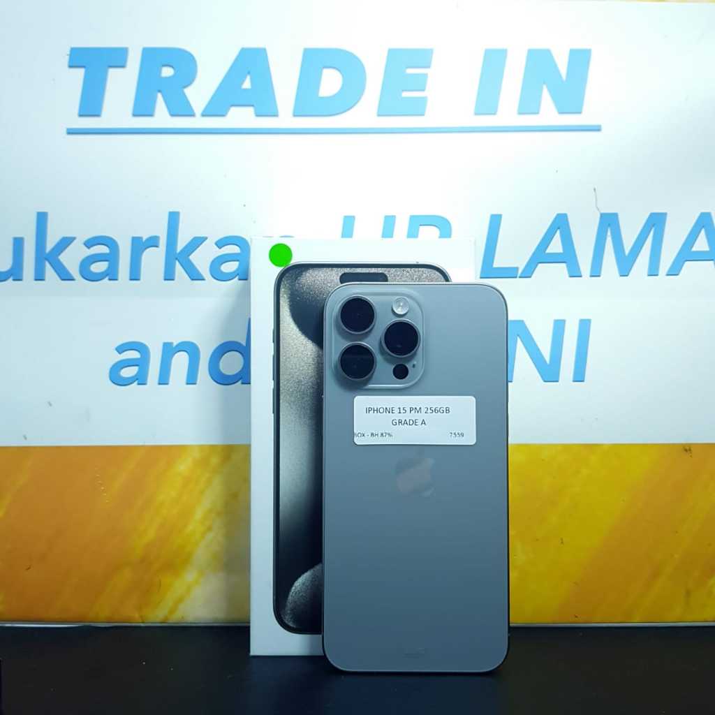 Iphone 15 Pro Max 256B ibox Second Bekas Fullset