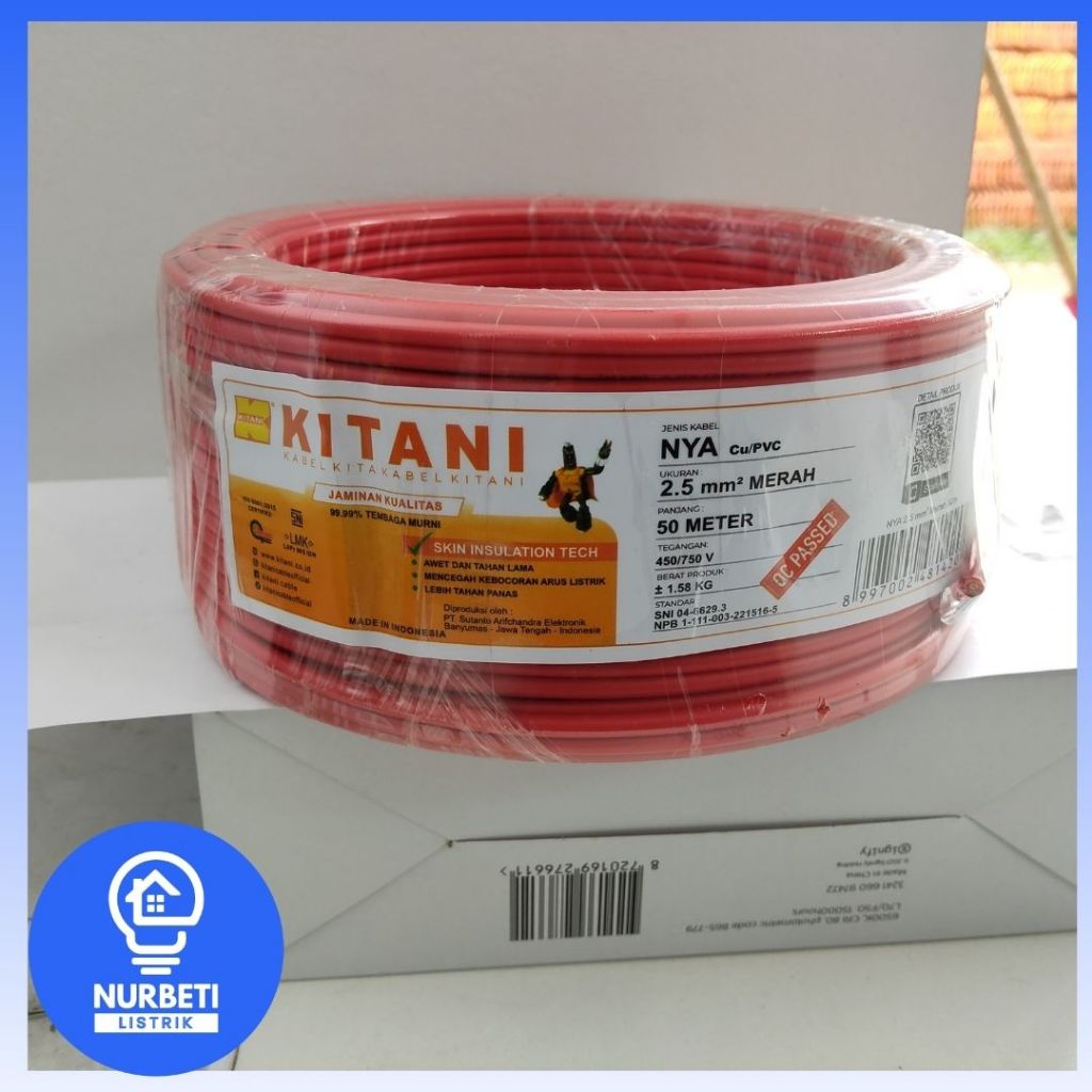 KABEL LISTRIK KITANI NYA 2.5mm ROLL