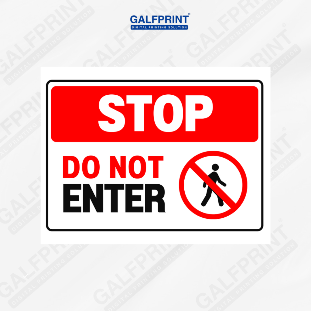 

STICKER STOP DO NOT ENTER BESAR A4