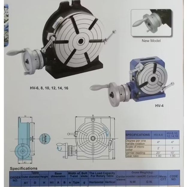 Vertex rotary table hv-14