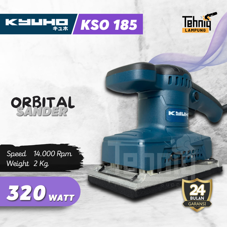 Kyuho KSO 185 Mesin Amplas Kayu |  Kyuho KSO185 Sander Finishing | Mesin Sander Orbital Finishing KS