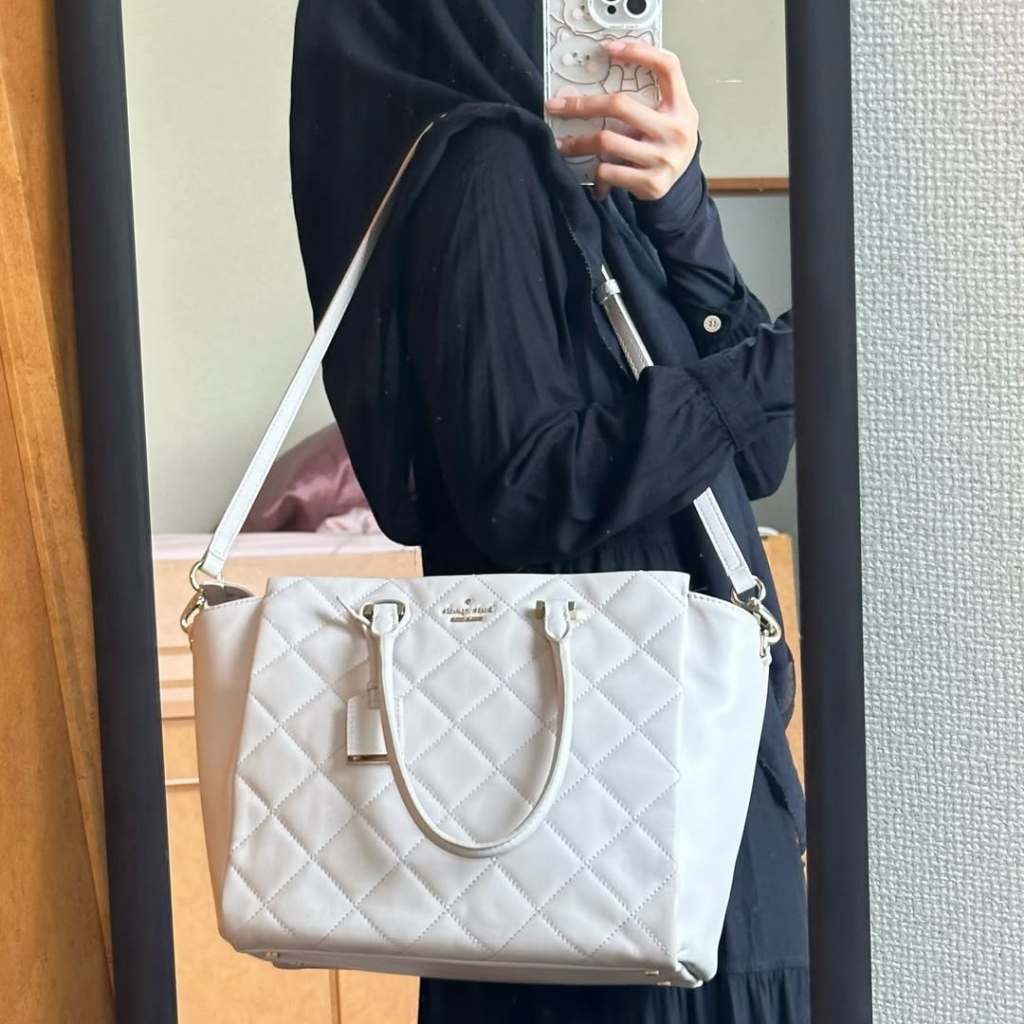[READY INDO PL] KS Kate Spade Emerson Place Hayden Quilted Leather / tas kulit / tote shoulder bag