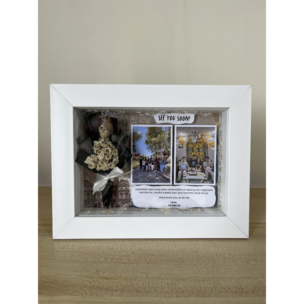 [RUMADE] Endless Frame 3D Ukuran 5R | Hadiah Wisuda | Anniversary | Resign | Birthday | Scrap Frame 