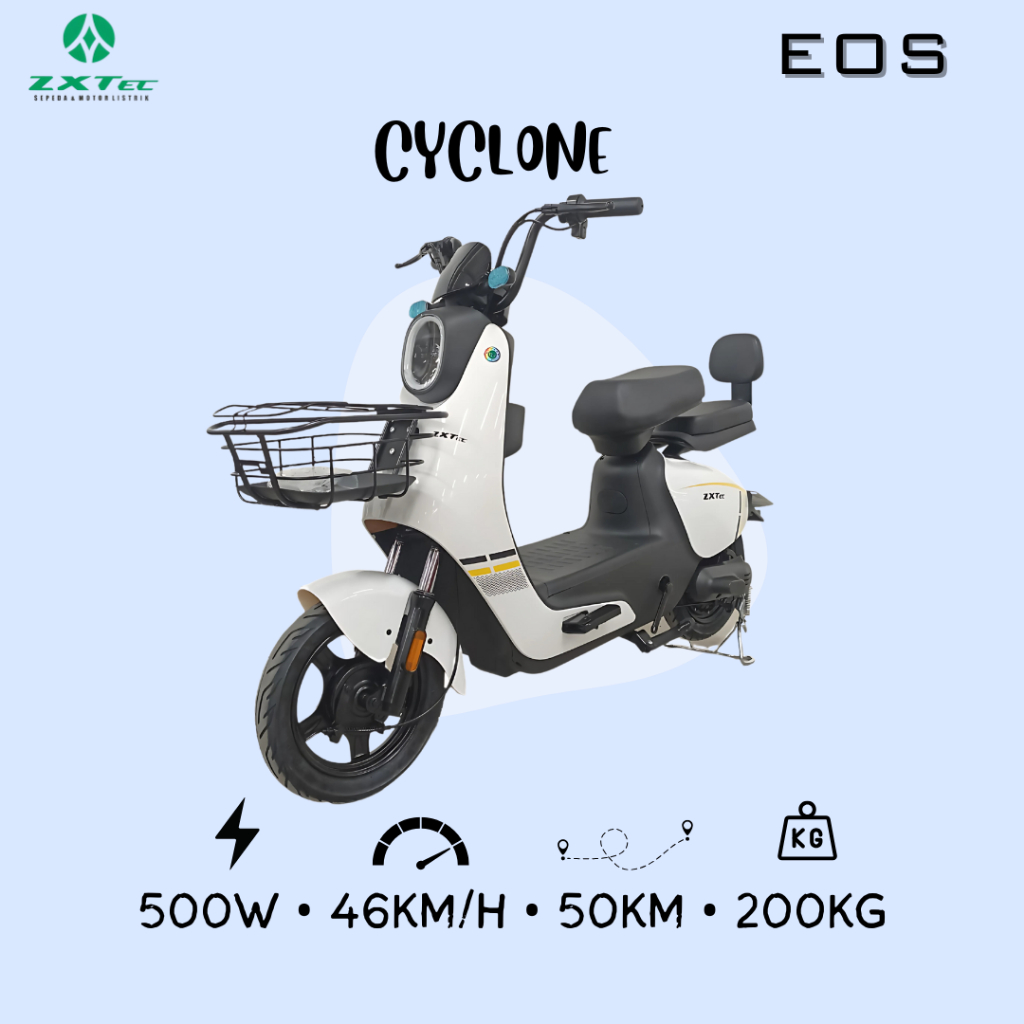 Sepeda Listrik Exotic Genio Saige ZXTec CYCLONE - BERGARANSI RESMI