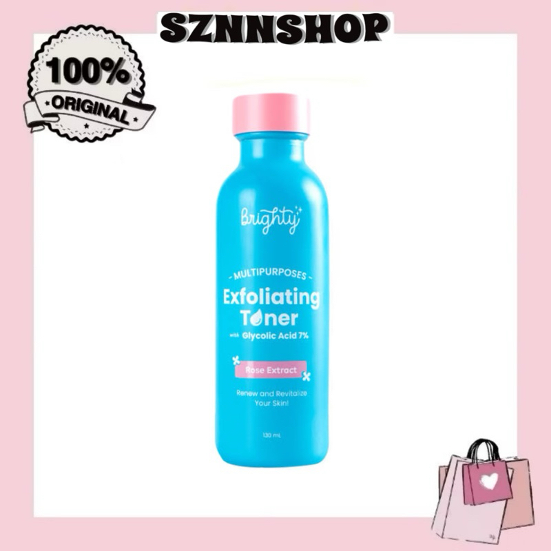 [READY STOCK] Brighty Multipurpose Exfoliating Toner Pemutih badan pencerah badan pencerah ketiak pe