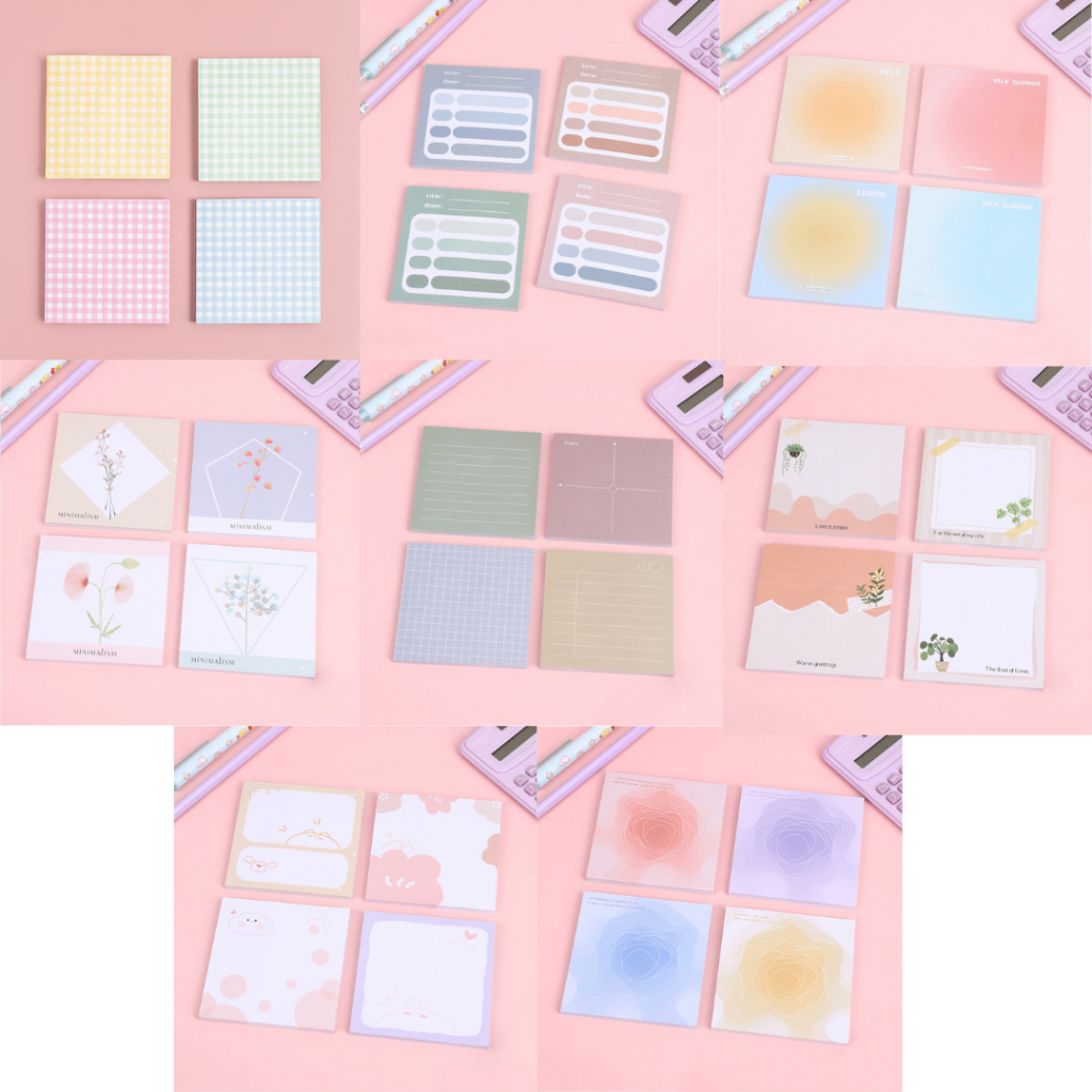 

Sticky Notes Aesthetic Memopad Simple Bergambar Sticky Notes Polos