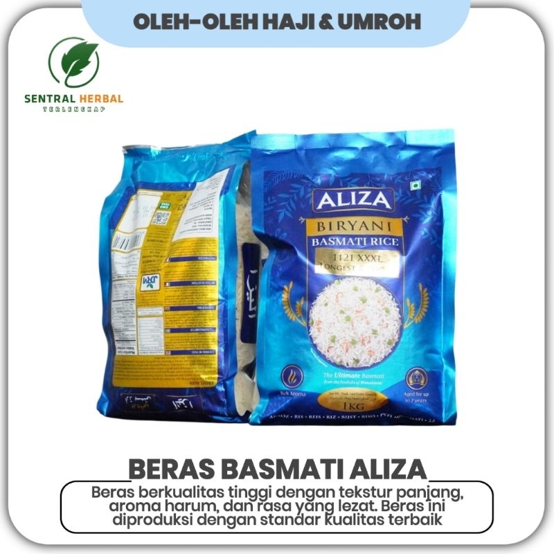 

Beras Basmati Aliza 1121 XXXL - Beras Biryani Premium Panjang & Wangi, Cocok untuk Nasi Kebuli, Kabsa, India 1kg