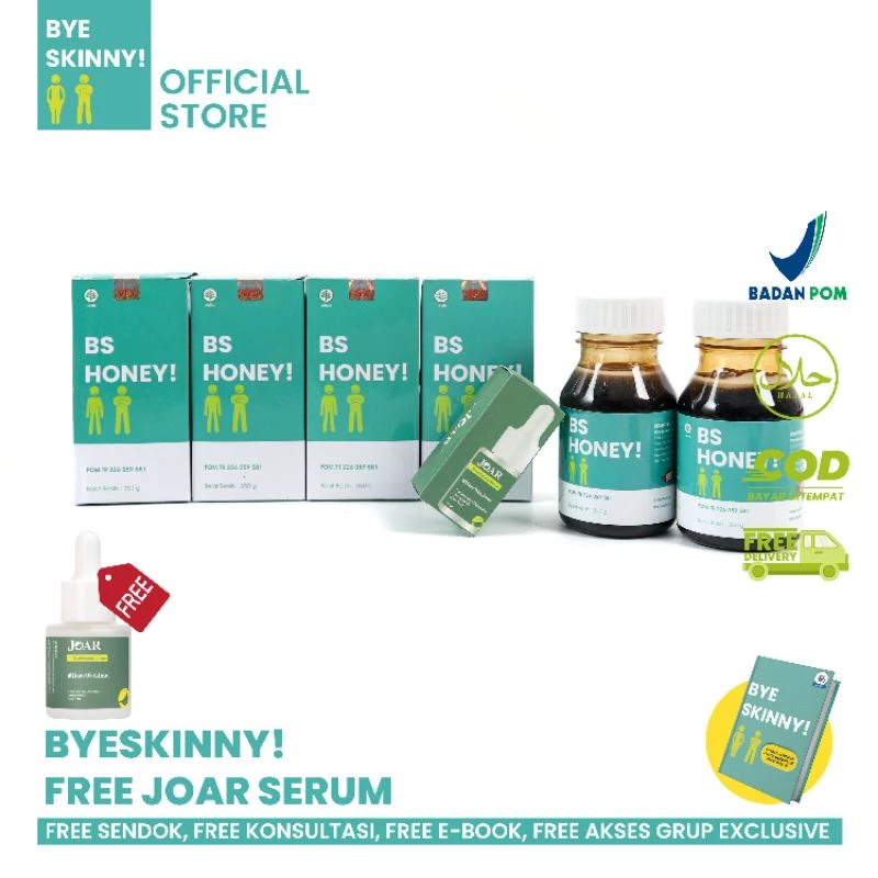 PROMO BYE SKINNY Paket 6 Botol / Promo Bye SKINNY penggemuk badan
