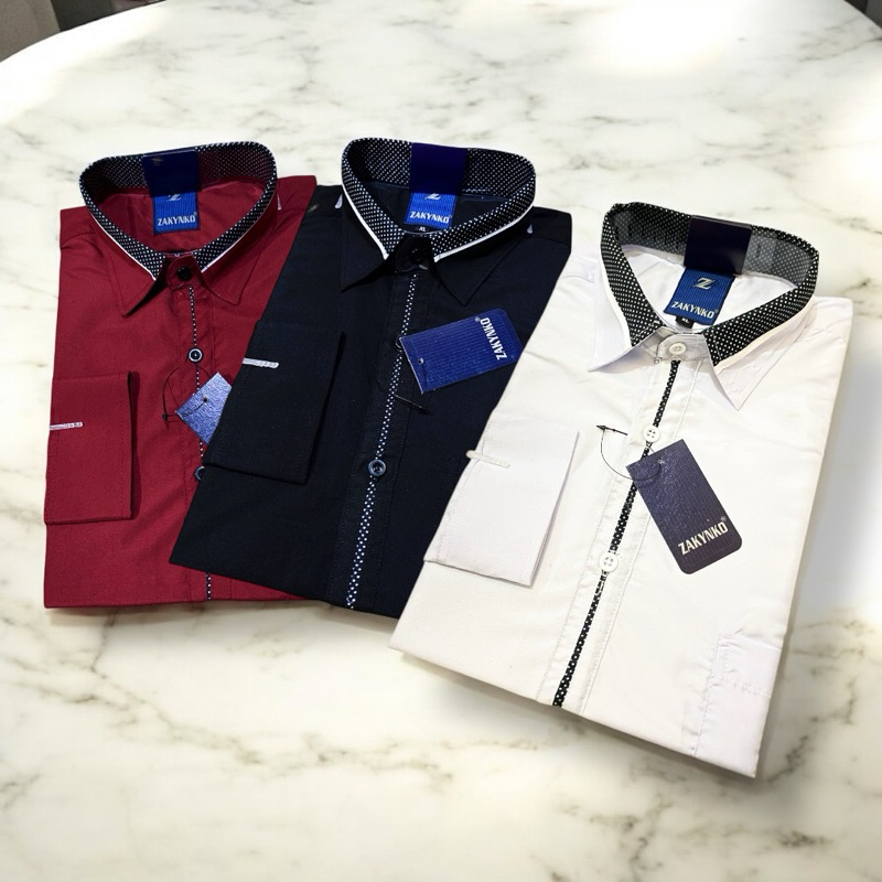 Kemeja Pria Lengan Panjang Kemeja Pria Motif Keren Kemeja Pria Slimfit Lengan Panjang Kemeja Cowok L