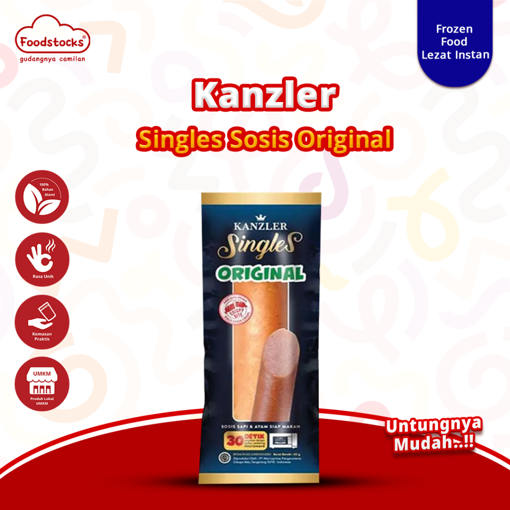 

Kanzler - Singles Sosis Original Siap Makan Praktis 65gr