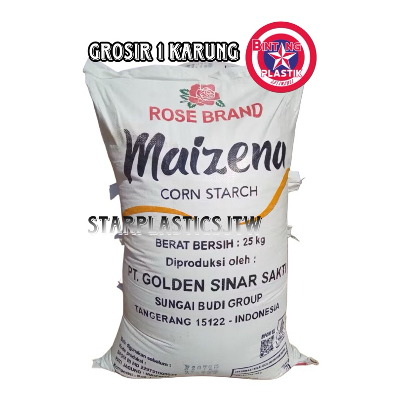 [GROSIR 1 KARUNG] 25 kg Tepung Maizena ROSEBRAND Halal BPOM