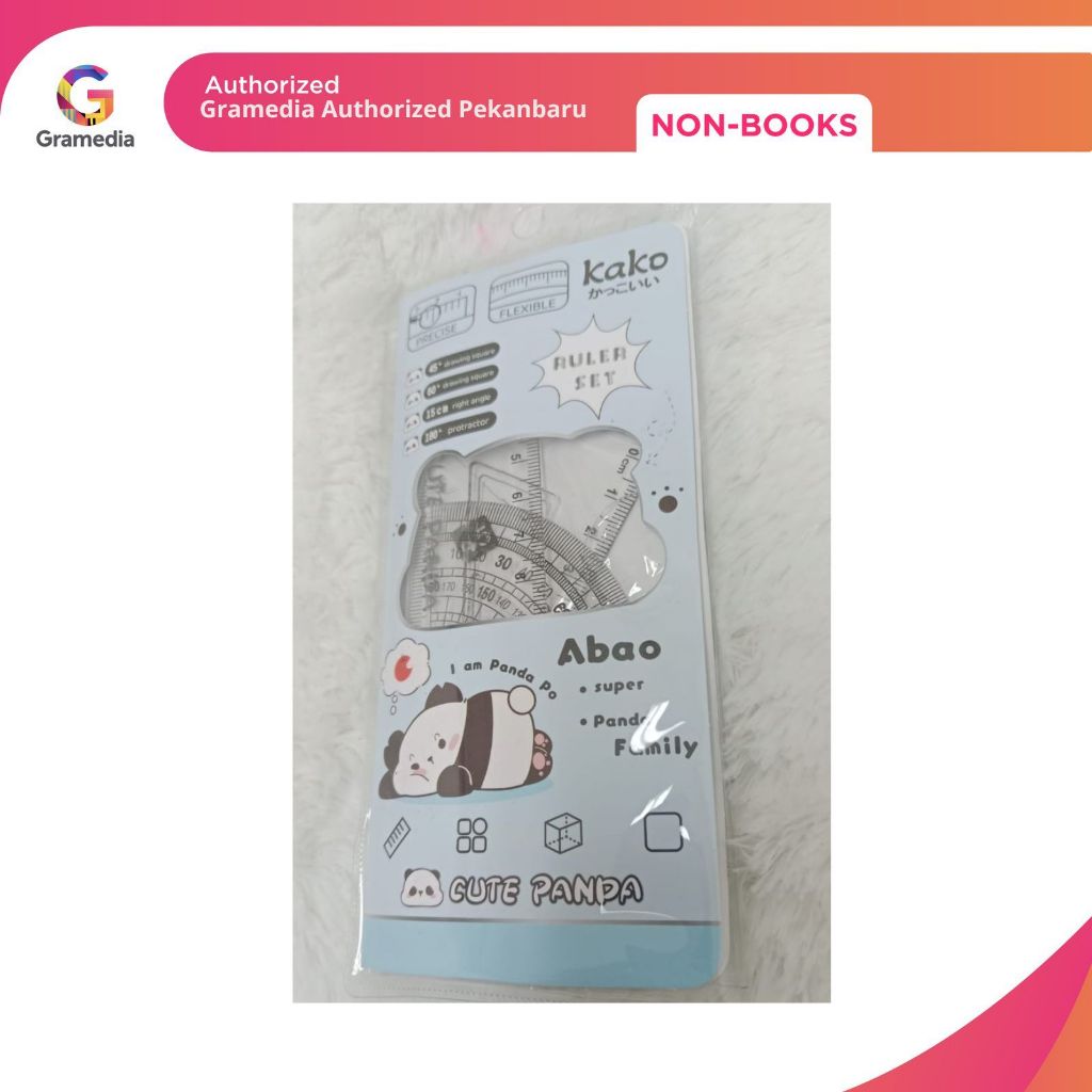 

Gramedia Pekanbaru - KAKO CUTE PANDA RULER SET BLUE