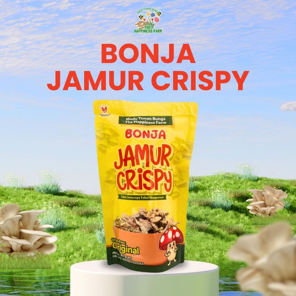 

Bonja Jamur Crispy Varian Original - Renyah,Tanpa Pengawet, dari Budidaya Sendiri - Madu Taman Bunga