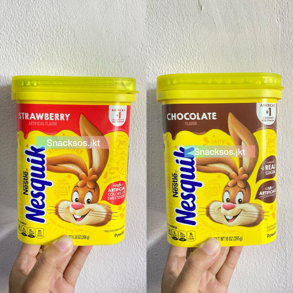 

NESTLE NESQUIK REAL CHOCOLATE POWDER / STRAWBERRY POWDER USA
