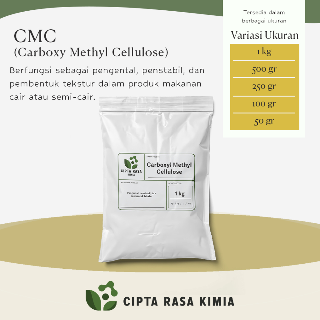 

CMC / Carboxy Methyl Cellulose / Pengental makanan