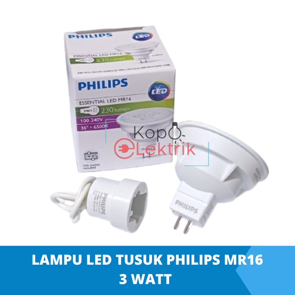 Lampu Led Tusuk Philips MR16 3w