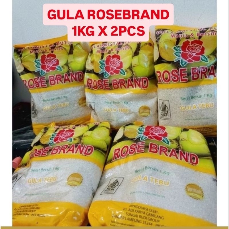 

Gula RoseBrand Kemasan 1KG (1kg x 2pcs)