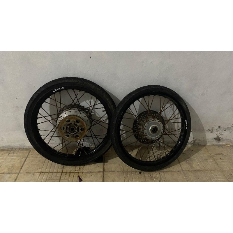 Velg RCB ring 17 original set ban piringan double disk