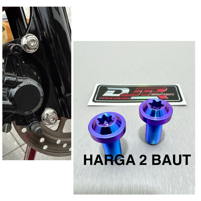 BAUT KALIPER REM DEPAN MIO SMILE TITANIUM GR5 original VIETNAM