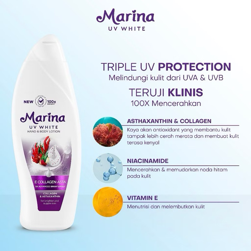 Marina UV White With E Collagen Asta