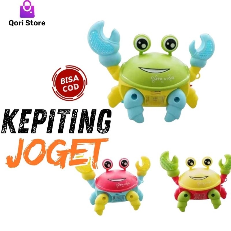 Qori Store - Mainan Kepiting Joget / Mainan Kepiting / Kepiting Joget / Mainan Anak Kepiting Joget