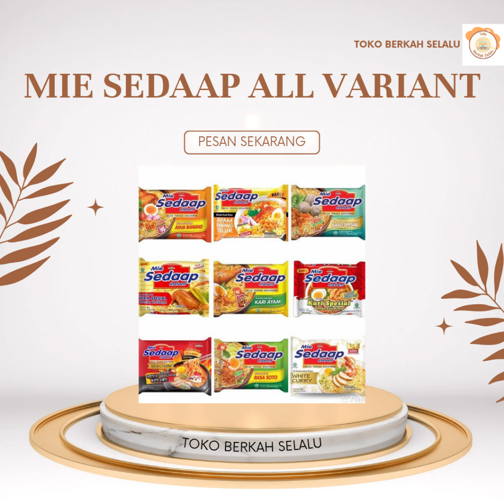

TBS Mie Sedaap All Variant Mie Goreng Ayam Bakar Limau