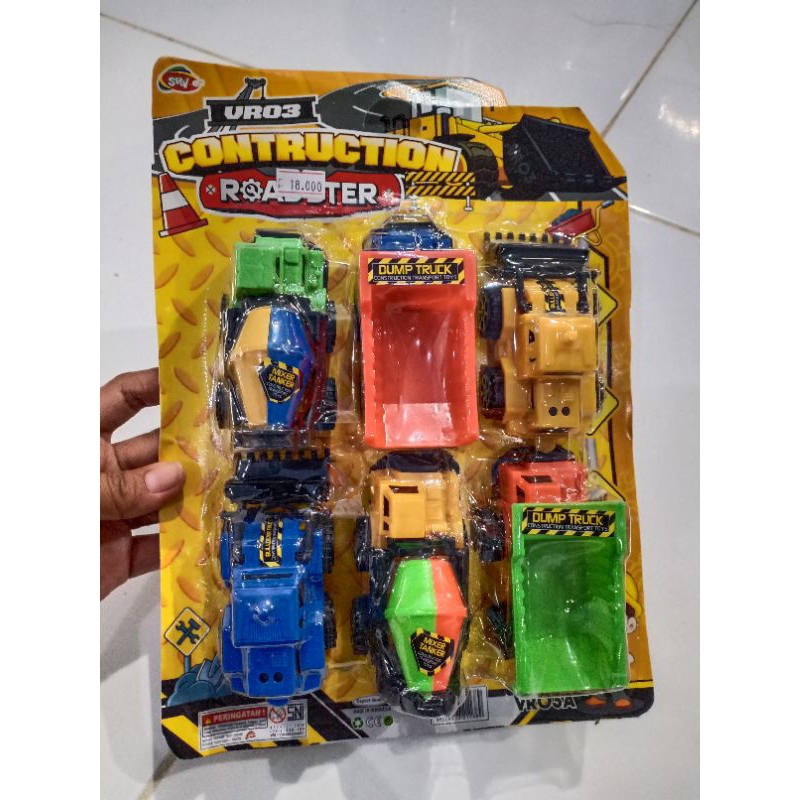 Mainan Anak Mobil Mobilan Konstruksi 6 In 1/Mainan Anak Mobil Set