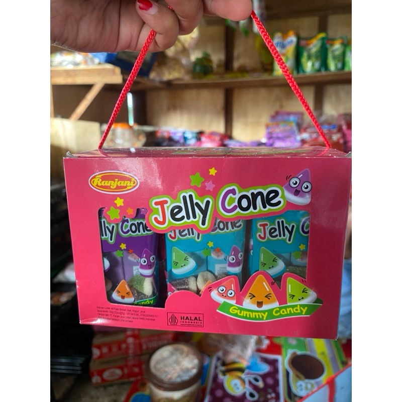 

Jajan Jelly cone kemasan 150g isi 30pcs