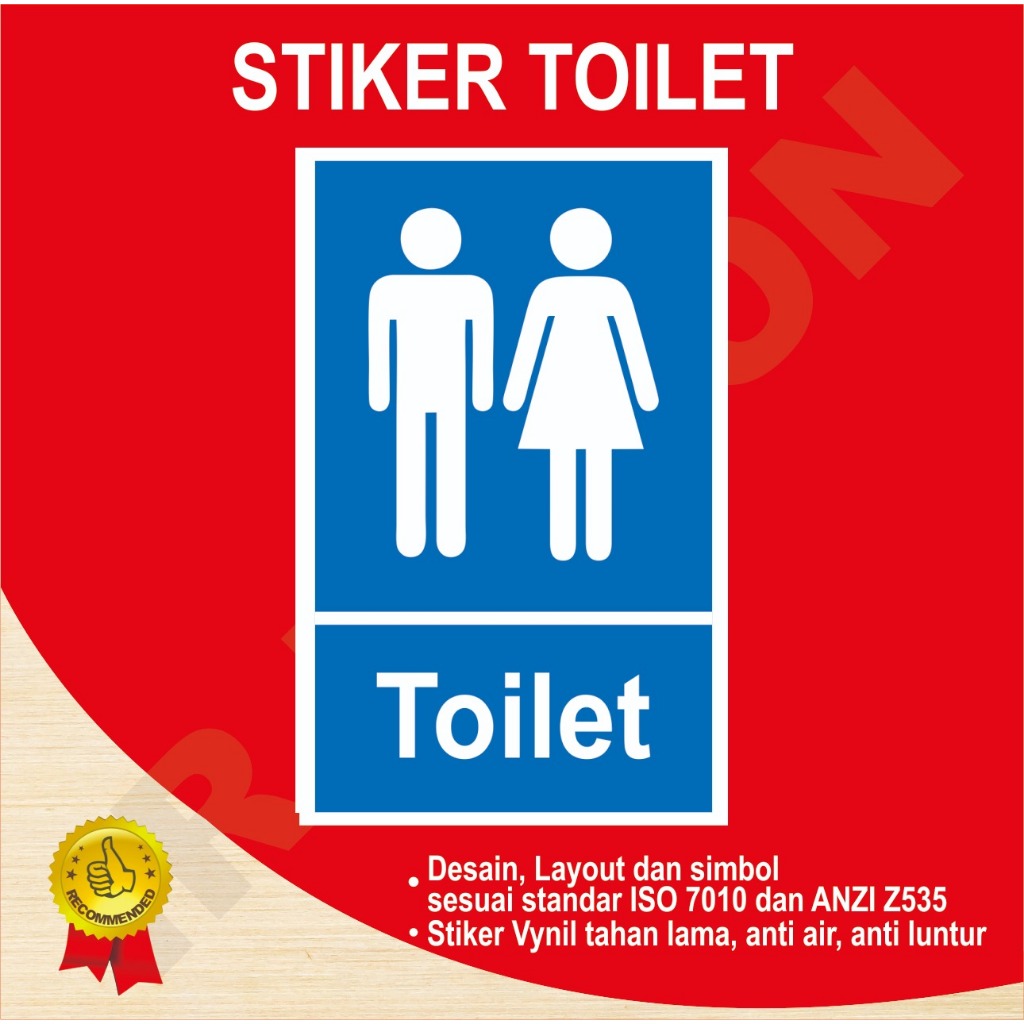 

STIKER TOILET SAFETY SIGN K3 ISO ANSI