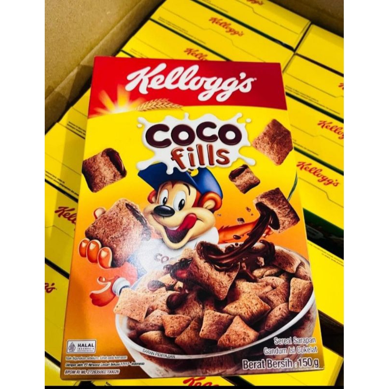

Sereal Kellog Coco Fills 150gr. Sereal gandum isi coklat..1paket isi 2kotak