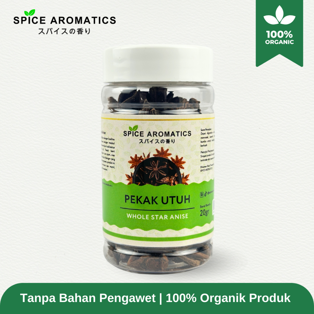 

SPICE AROMATICS Pekak Utuh / Whole Star Anise Premium Quality
