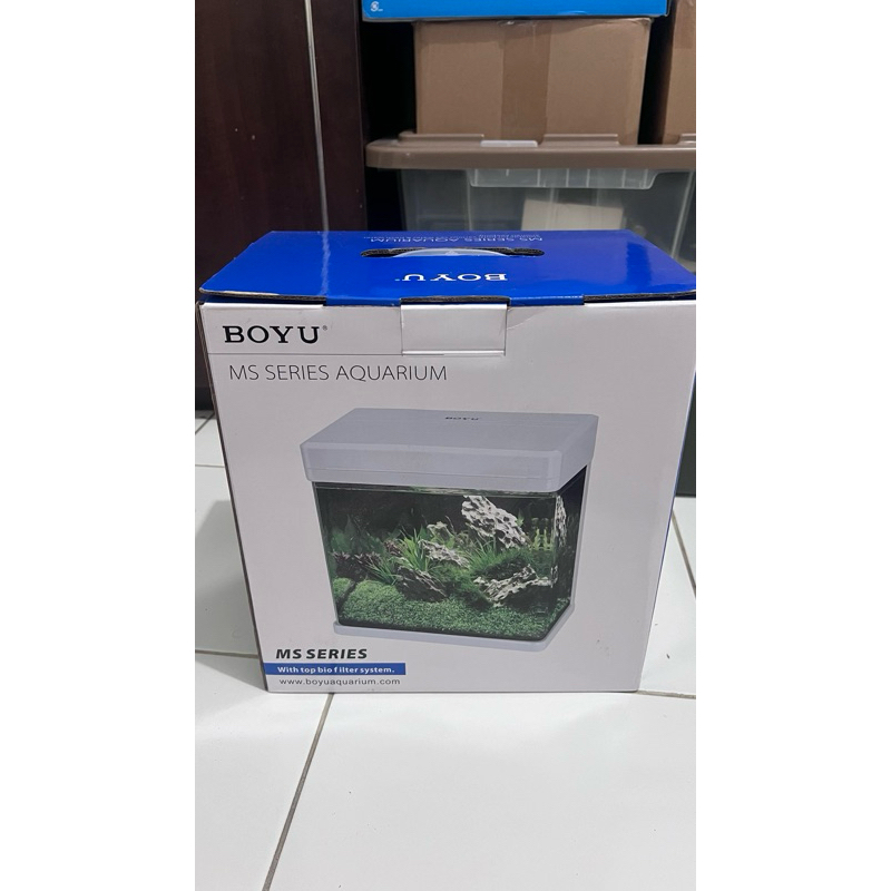 AZKO BOYU 7.5 LTR AQUARIUM NANO MS PUTIH