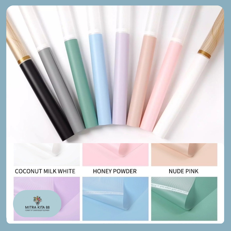 

Kertas Buket Bunga Wisuda Anniversary Romantis Gift List Gold Flower Wrapping Paper Florist Cellophane KB117