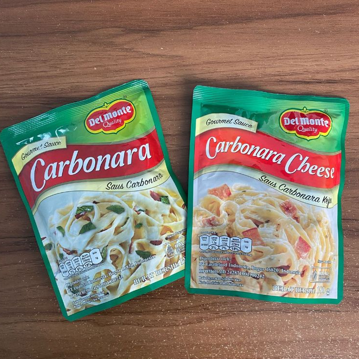 

Distributor Delmonte Carbonara Sauce 180 gram - Delmonte Carbonara Sauce Cheese 180 gram / Delmonte Carbonara Saos Ori 180 gram - Delmonte Carbonara Sauce Keju 180 gram- Pasar Murah Medan