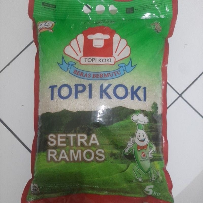 

BERAS SETRA RAMOS TOPI KOKI 5 Kg (GRATIS ONGKIR INSTANT)