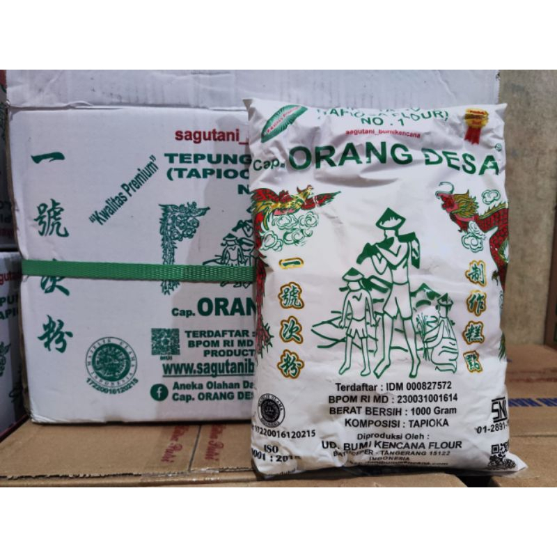

TEPUNG TAPIOKA CAP ORANG DESA / BUMI KENCANA PER DUS SAMEDAY/INSTAN