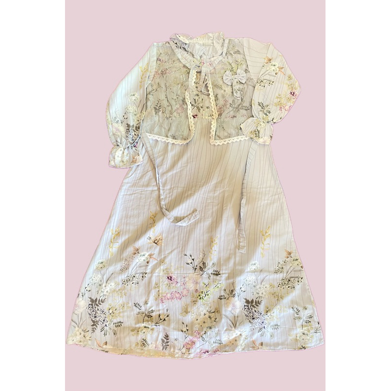 Gamis anak brokat atas terbaru