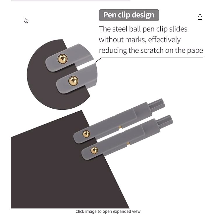 

Ddaowanx Gel Pens, 6 Pcs 0.5mm Quick Dry Black Ink Pens Fine Point Smooth Writing Pens, Cute Office School Supplies Gifts for Women