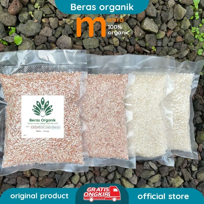 

beras organik 1 kg /beras merah/beras cinta nur/beras pulen/beras pandan wangi/beras organik