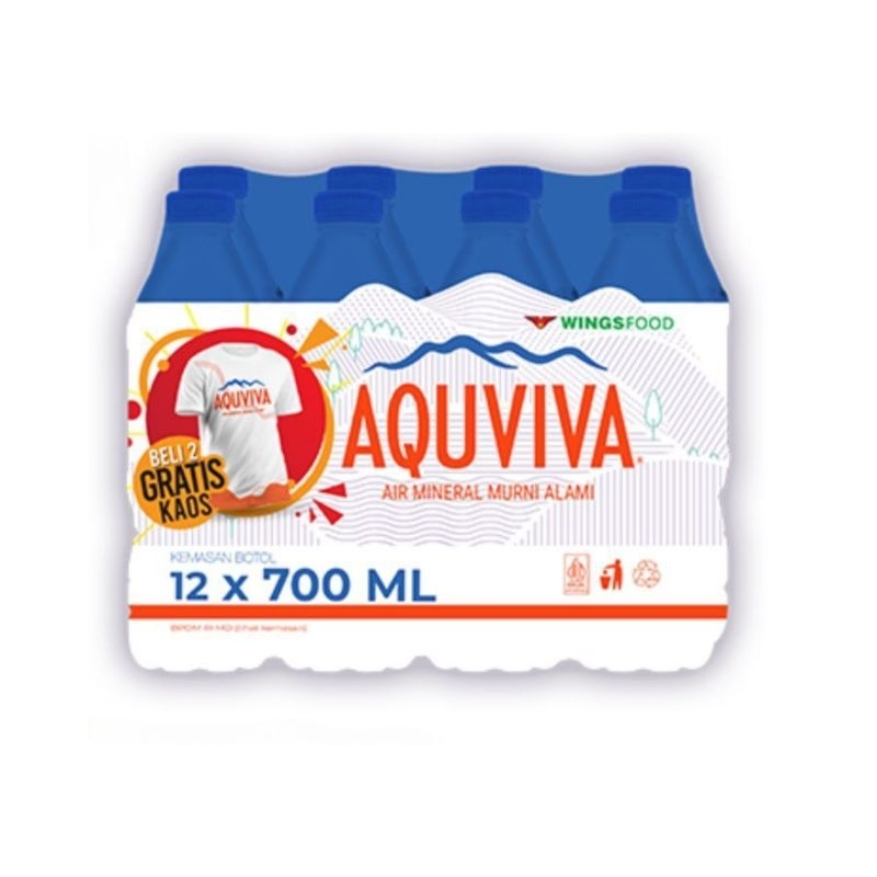 

AQUVIVA Air Mineral Botol 700ml 1 DUS (12 botol)