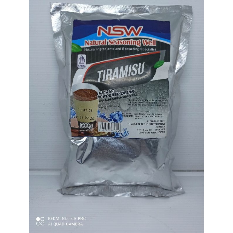 

NSW serbuk minuman berperisa Tiramisu 500 gr