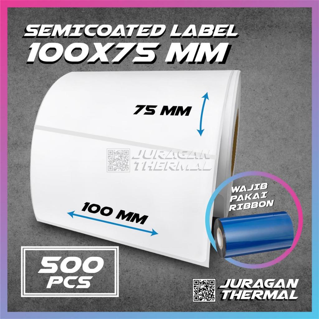 

Label Stiker Barcode 100 X 75 Kertas Sticker Etiket E-Ticket Semicoated 100x75 mm