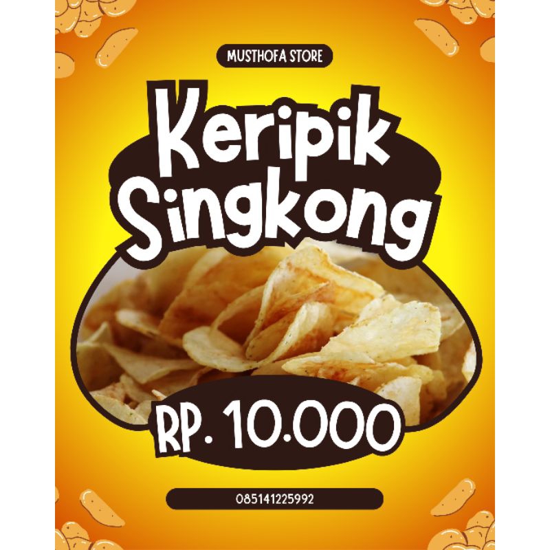 

kripik singkong, enak, gurih(10g, 15g, 20g)